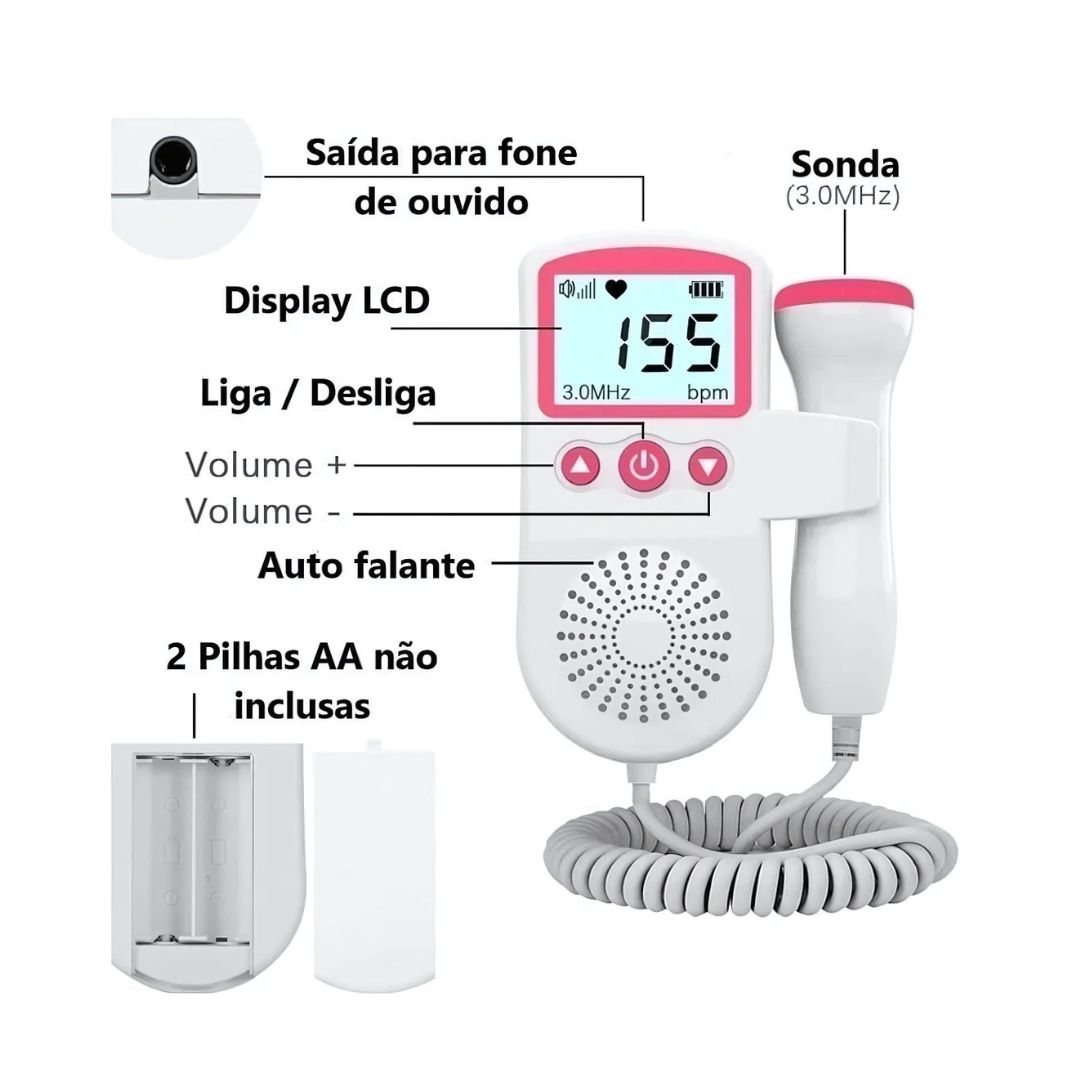Baby Doppler - Monitor de Batimentos Portátil