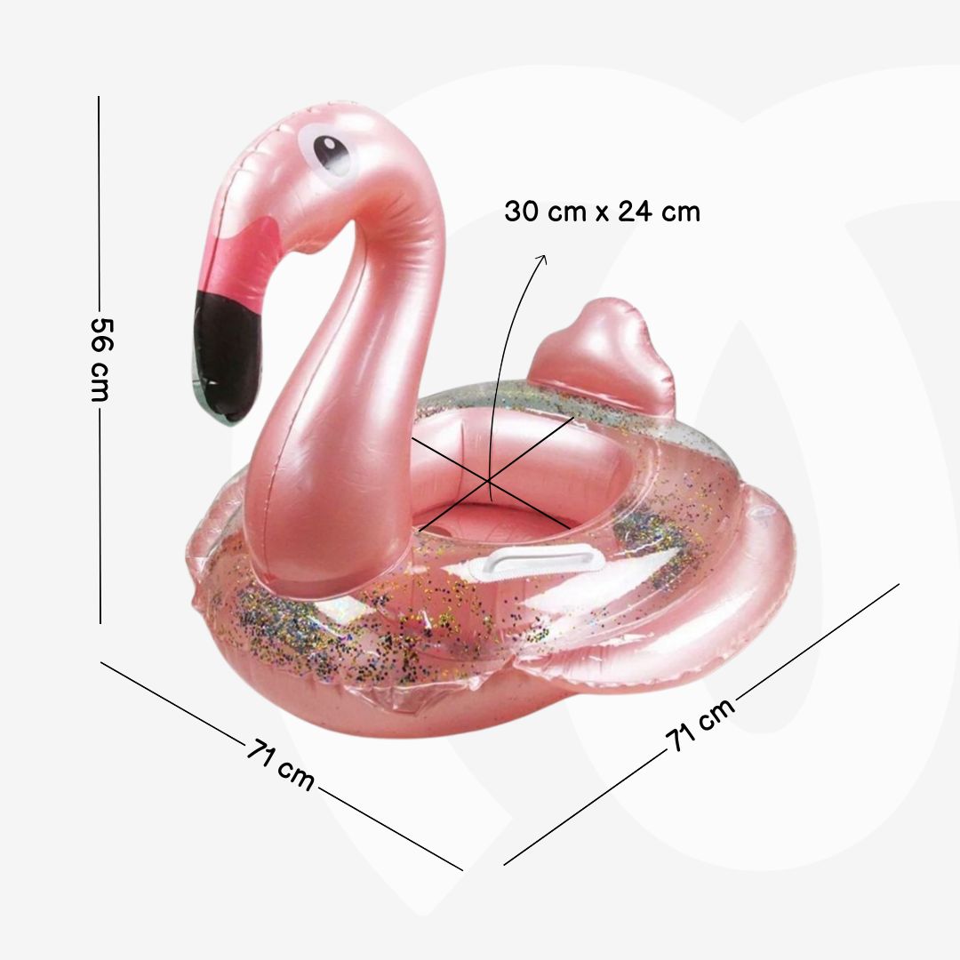 Bóia de Flamingo com Proteção Solar
