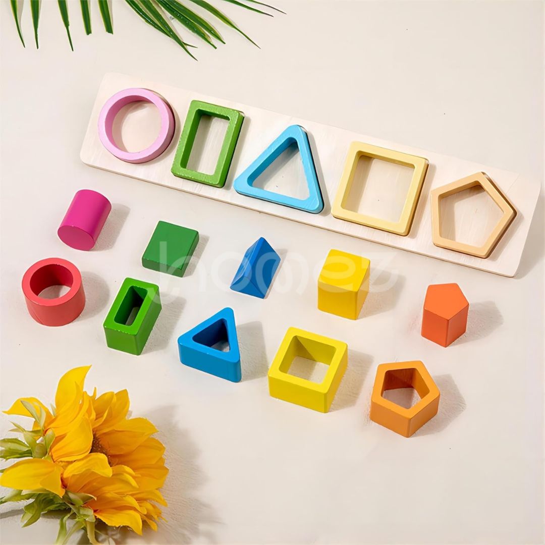 Brinquedo Educativo de Encaixe Geométrico