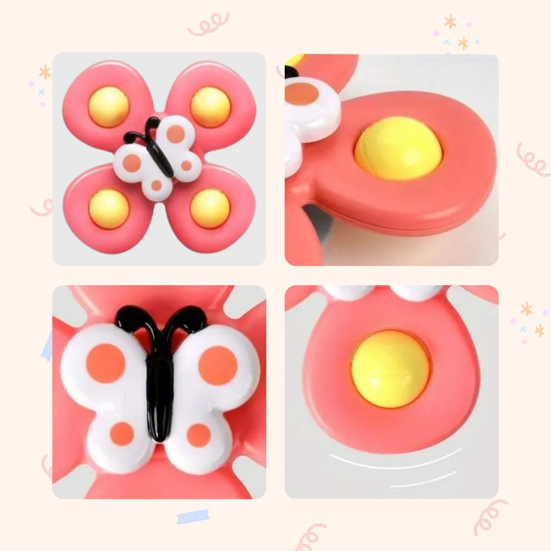 Kit Spinner Infantil com ventosa - 3 peças