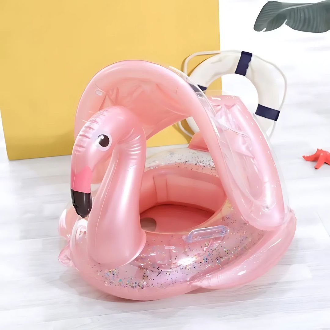 Bóia de Flamingo com Proteção Solar