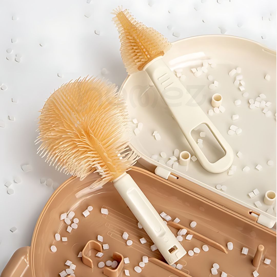 Kit Limpeza de Mamadeiras Portátil (6 peças)