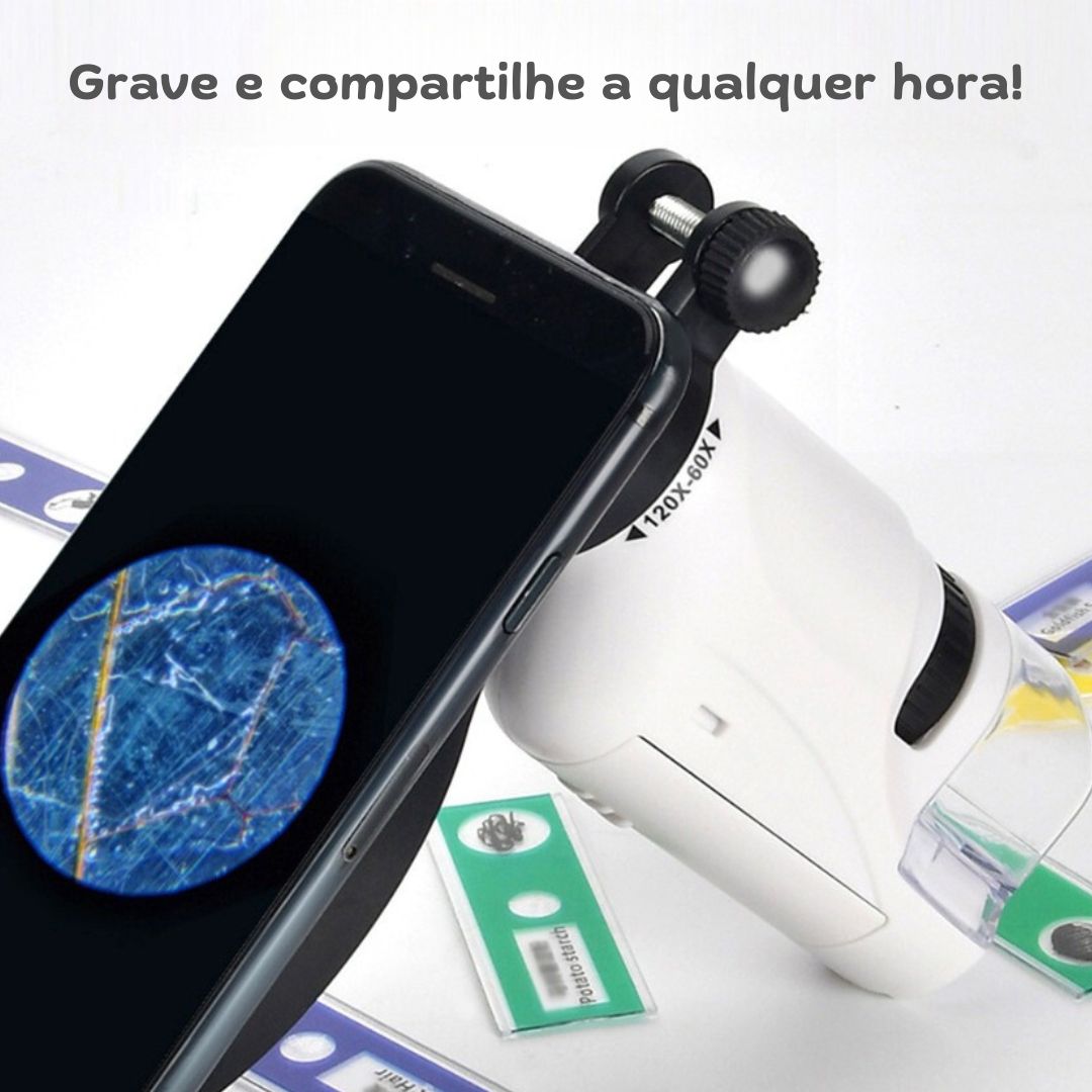 Mini Cientista - Microscópio Portátil