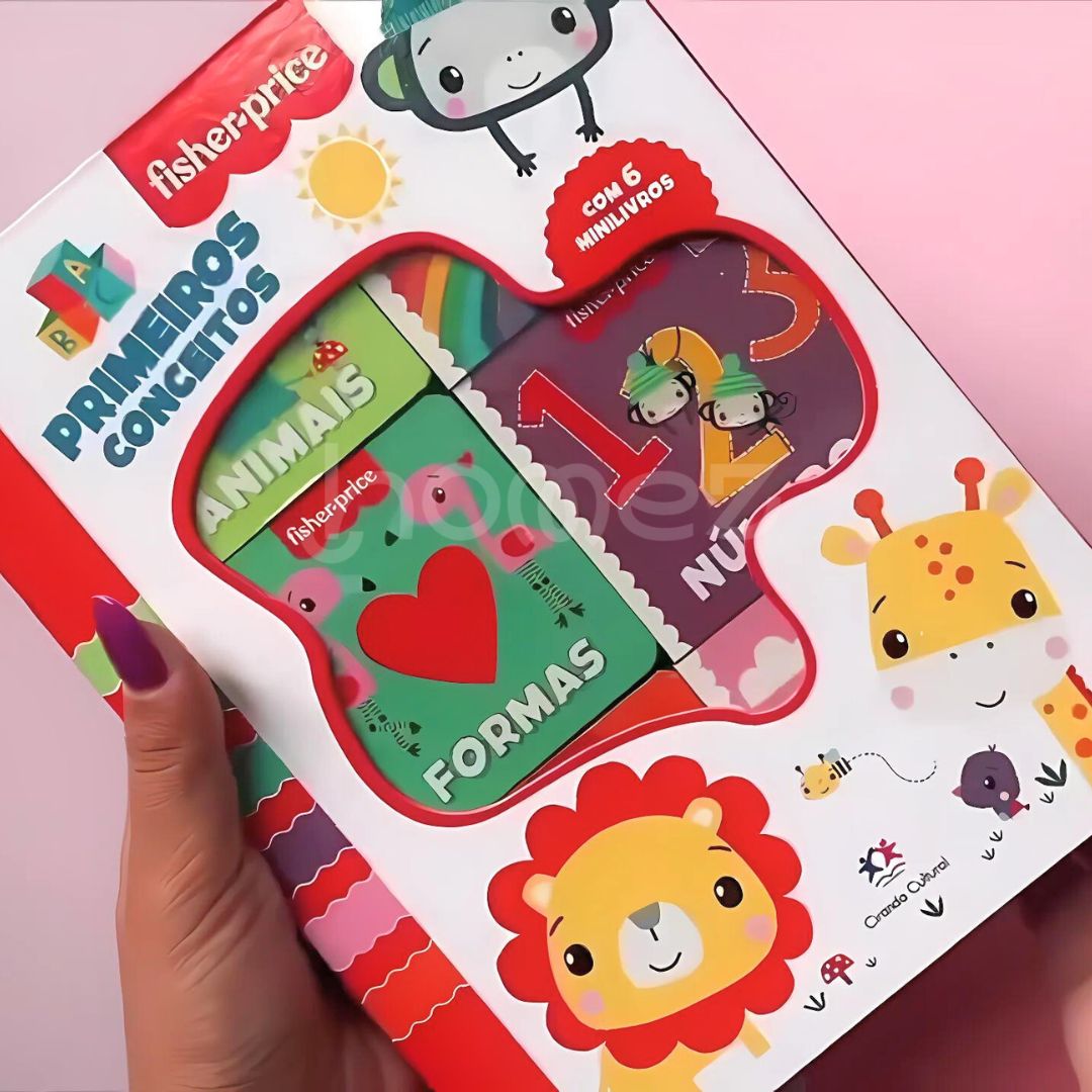 Fisher Price Box 6 livrinhos - Conceitos Básicos