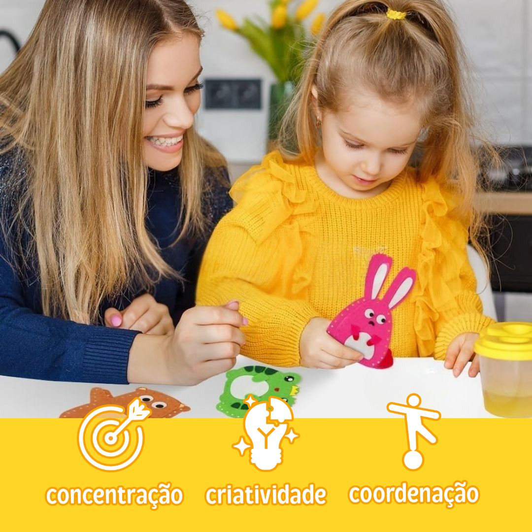 Kit de Costura Infantil – Crie Seus Próprios Bichinhos