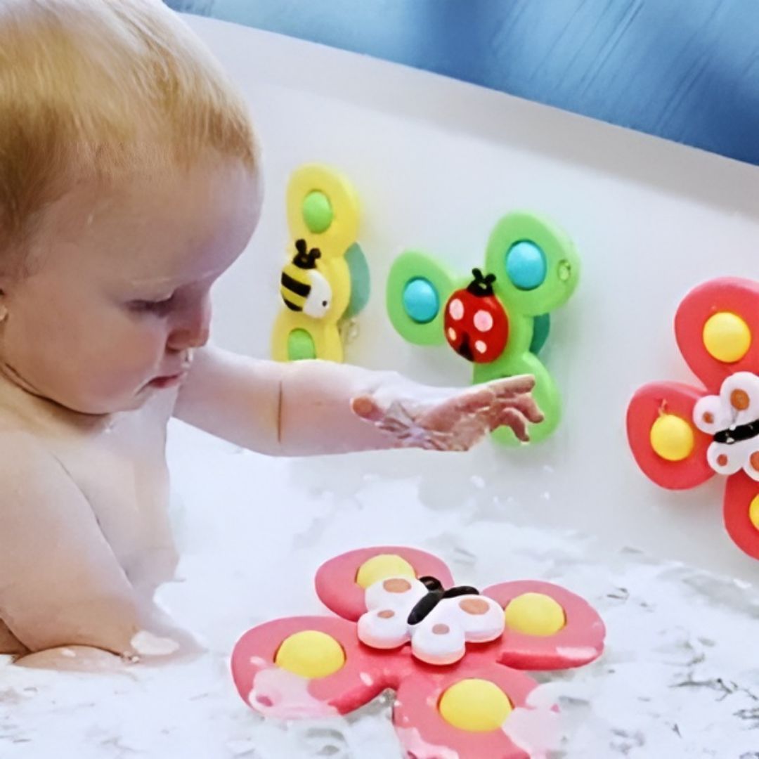 Kit Spinner Infantil com ventosa - 3 peças