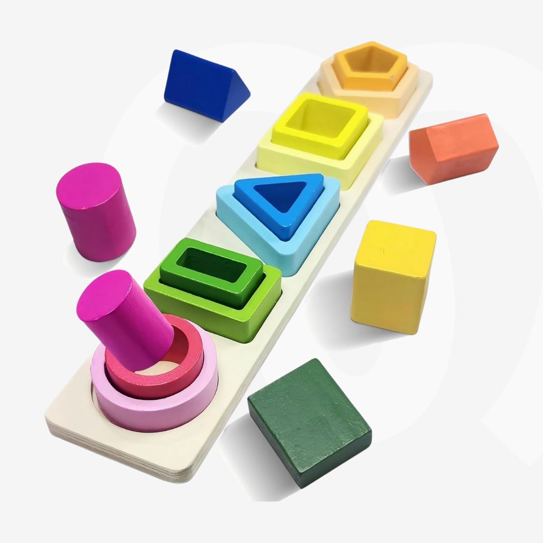 Brinquedo Educativo de Encaixe Geométrico