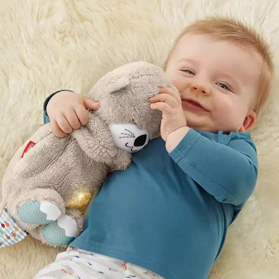 Brinquedo de pelúcia que respira