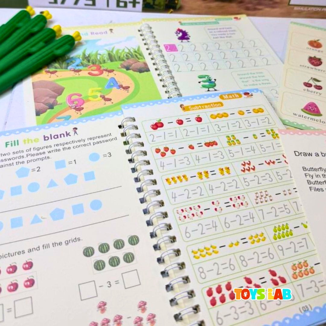 Kit 4 Cadernos Mágicos - Primeiros Traços