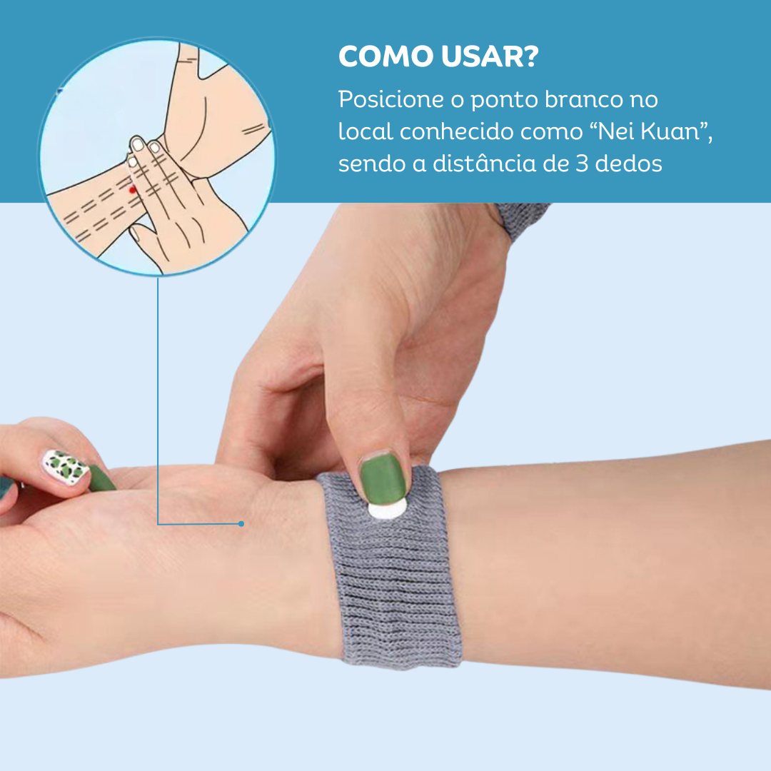 Pulseiras de Acupressão Anti-Náuseas