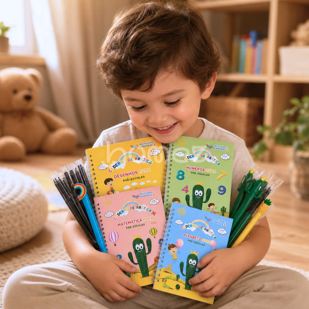 Kit 4 Cadernos Mágicos - Primeiros Traços
