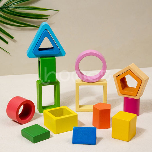 Brinquedo Educativo de Encaixe Geométrico