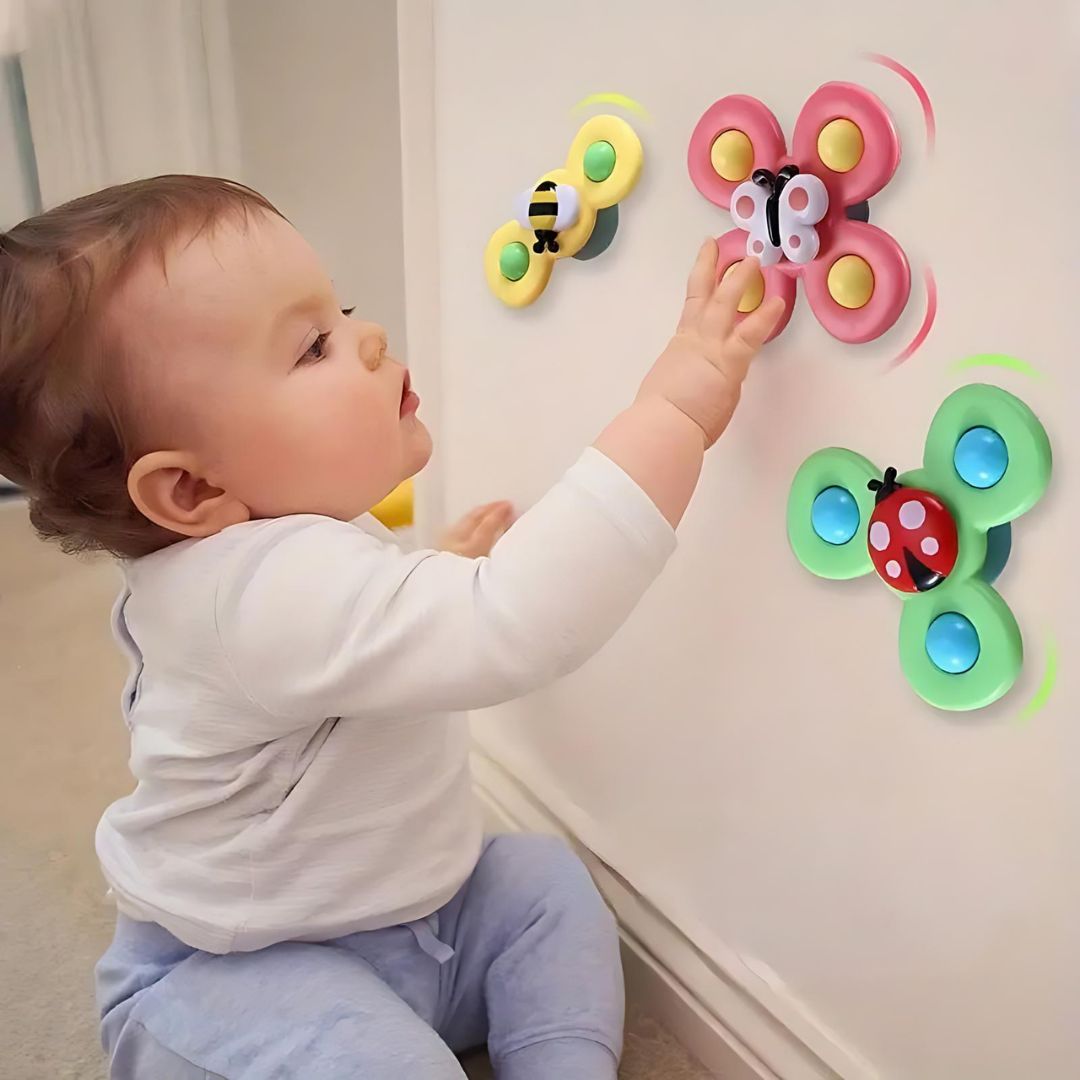 Kit Spinner Infantil com ventosa - 3 peças