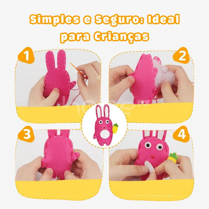 Kit de Costura Infantil – Crie Seus Próprios Bichinhos