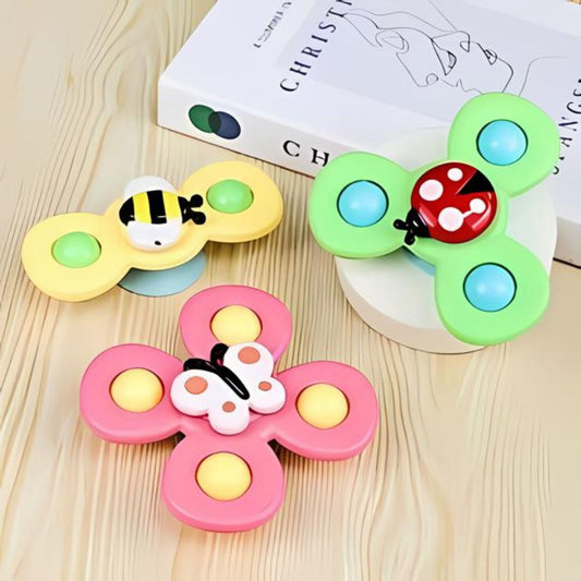 Kit Spinner Infantil com ventosa - 3 peças